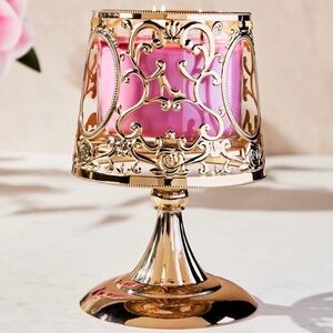 Bath & Body Works Disney Princess Gold Lamp Candle Holder